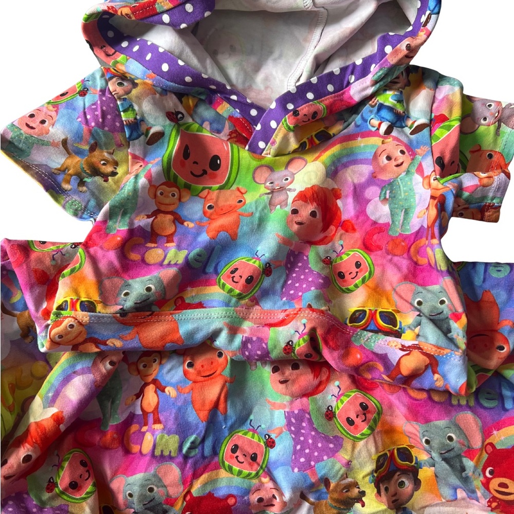 Cocomelon hooded dress 3-6YRS
